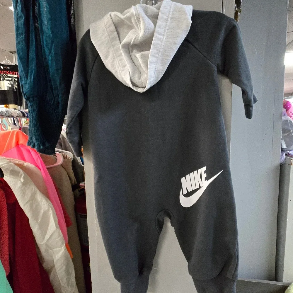 Nike One Piece Hoodie Romper Boys Size 6M